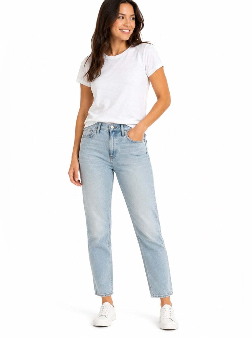 Madewell Full Length Classic Straight Jeans Light Wash High Rise Size 29 Casual